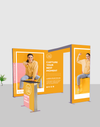 3m SEG Modular Lightbox Display for Tradeshows - Model 1.
