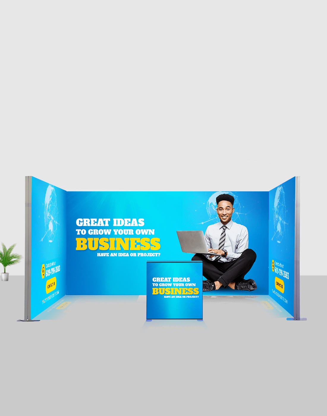 4m SEG Modular Lightbox Display for Tradeshows - Model 2.