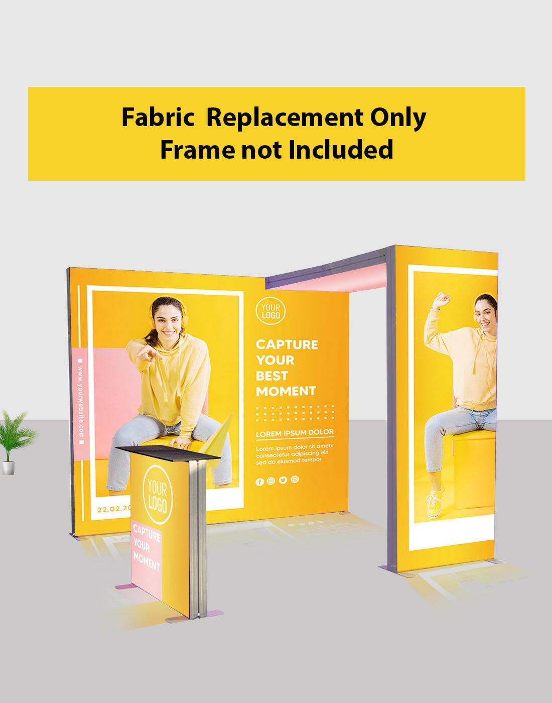 3m SEG Modular Lightbox Display for Tradeshows - Model 1.