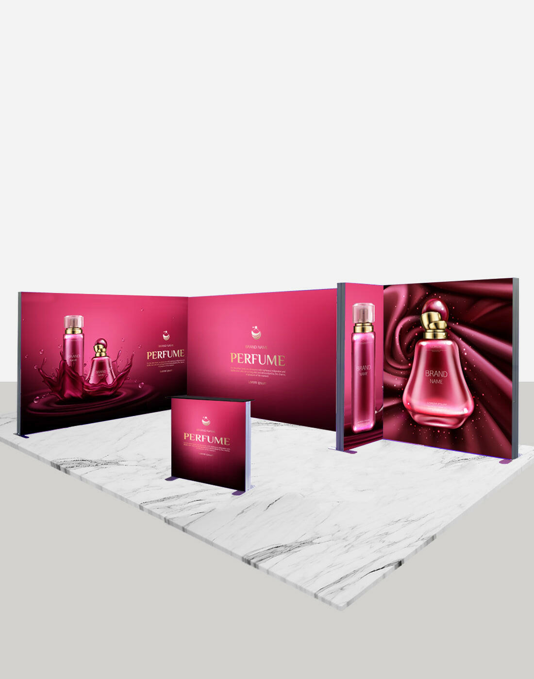 6m SEG Modular Lightbox Display for Tradeshows - Model 5.