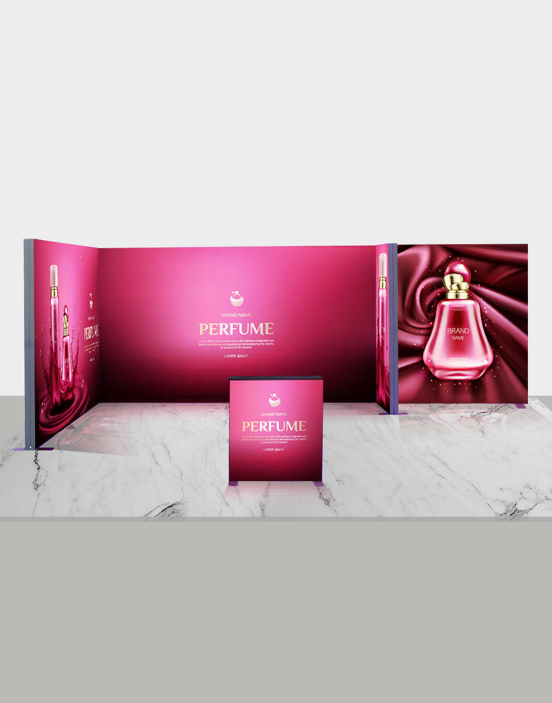 6m SEG Modular Lightbox Display for Tradeshows - Model 5.