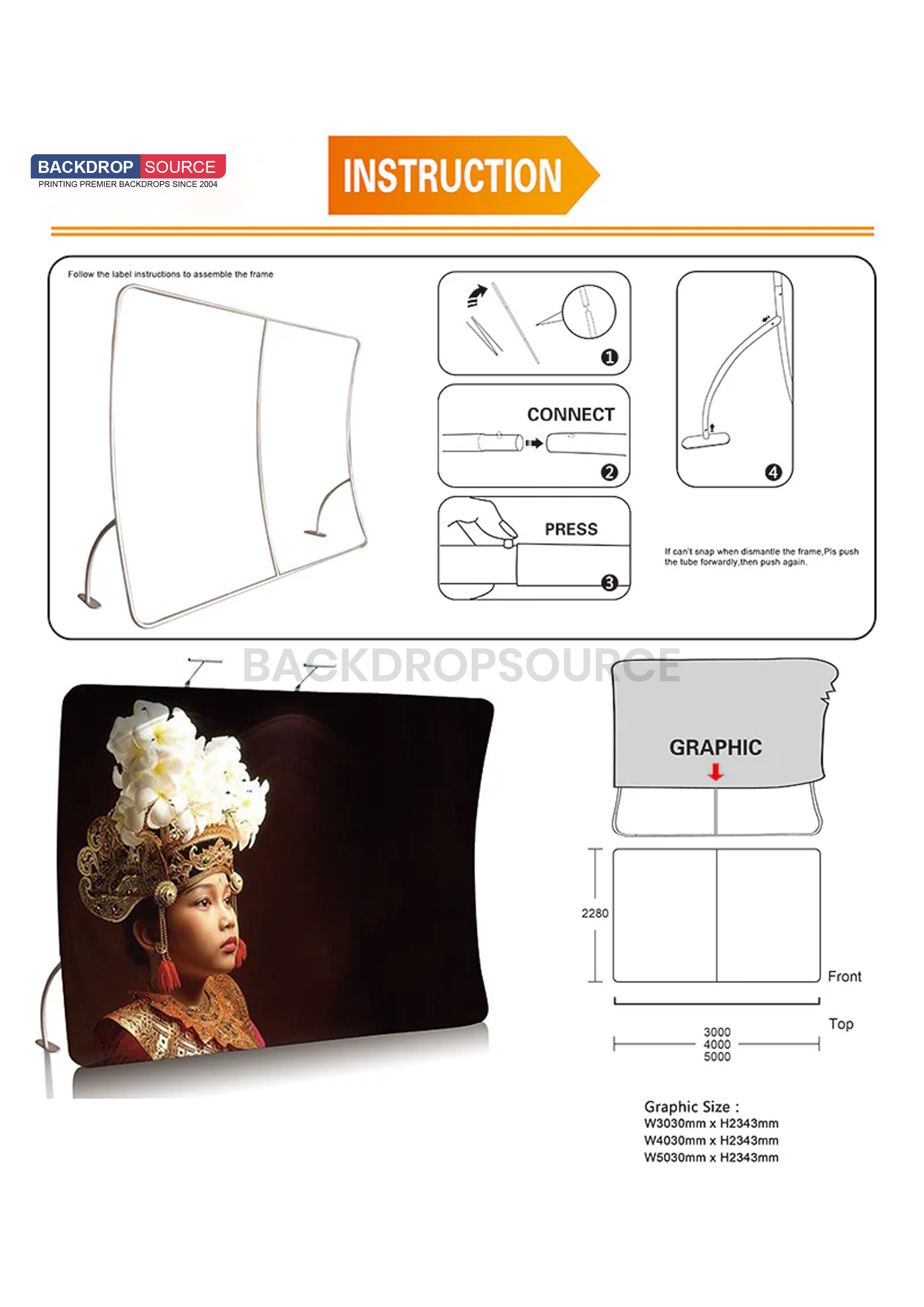 U Shaped TENSION FABRIC MEDIA WALL.