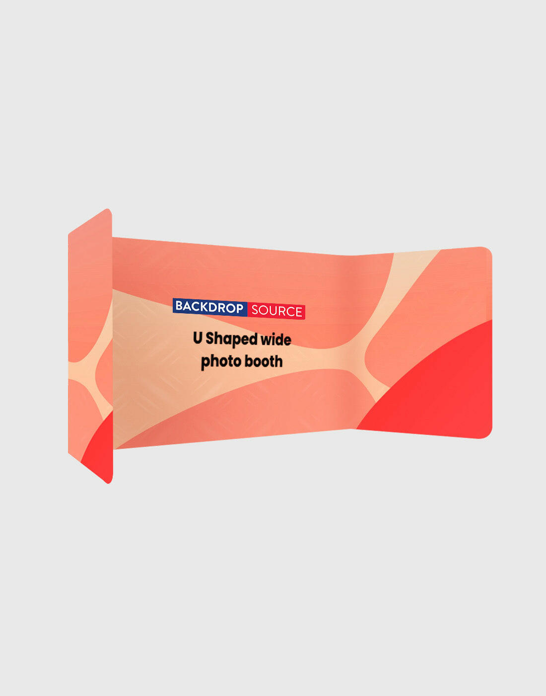 U shape wide photo booth.