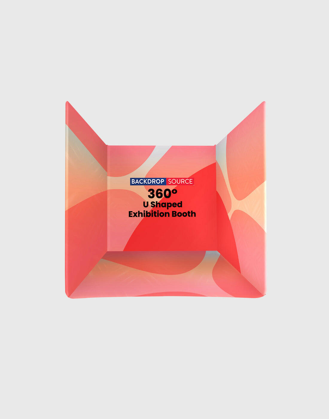 Custom Printed U Shaped Exibition Booth ( Covers 3 Walls/ Sides).