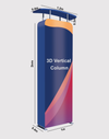 3D Vertical Column with Header.