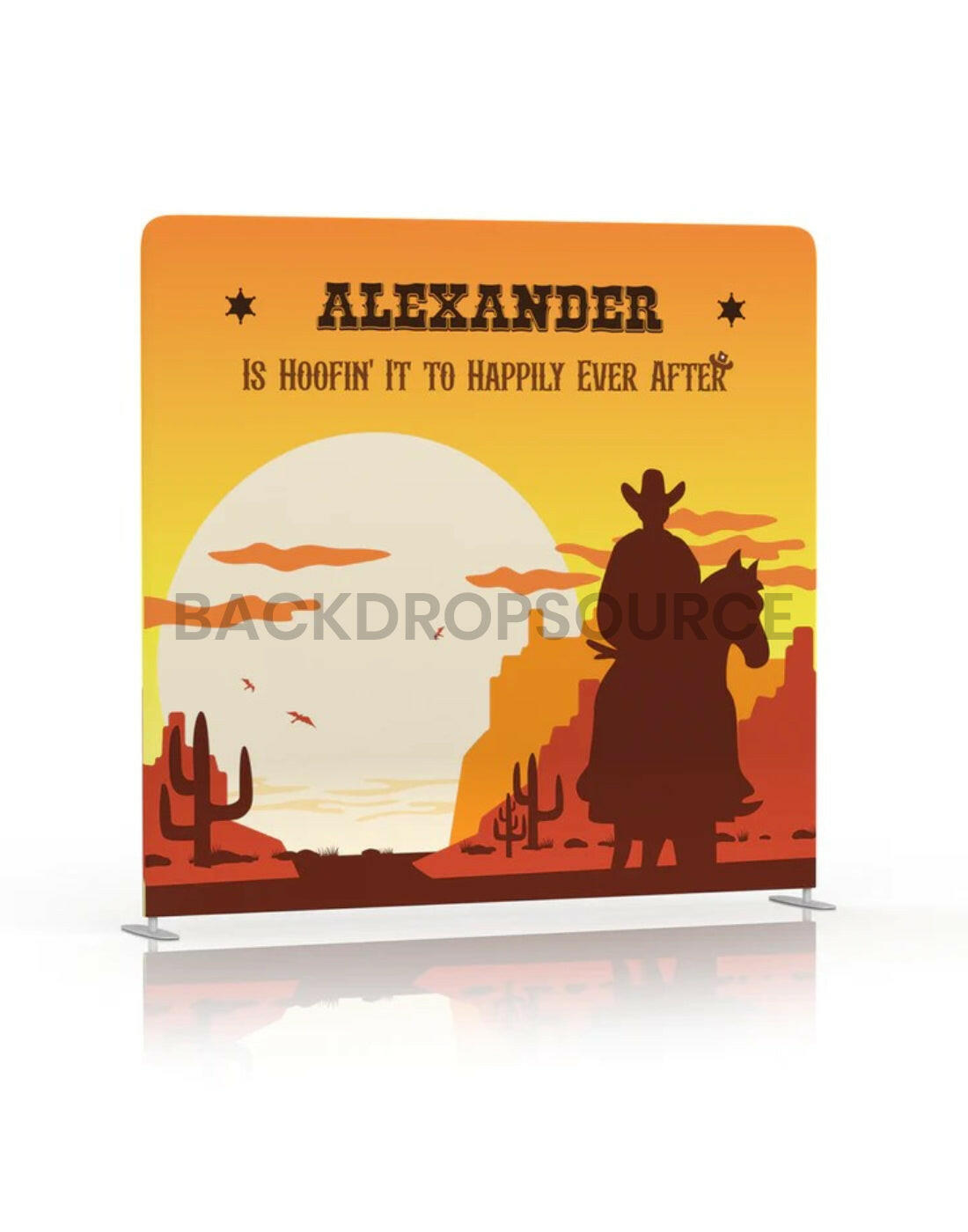 Wild West Bachelor Bash Backdrop.