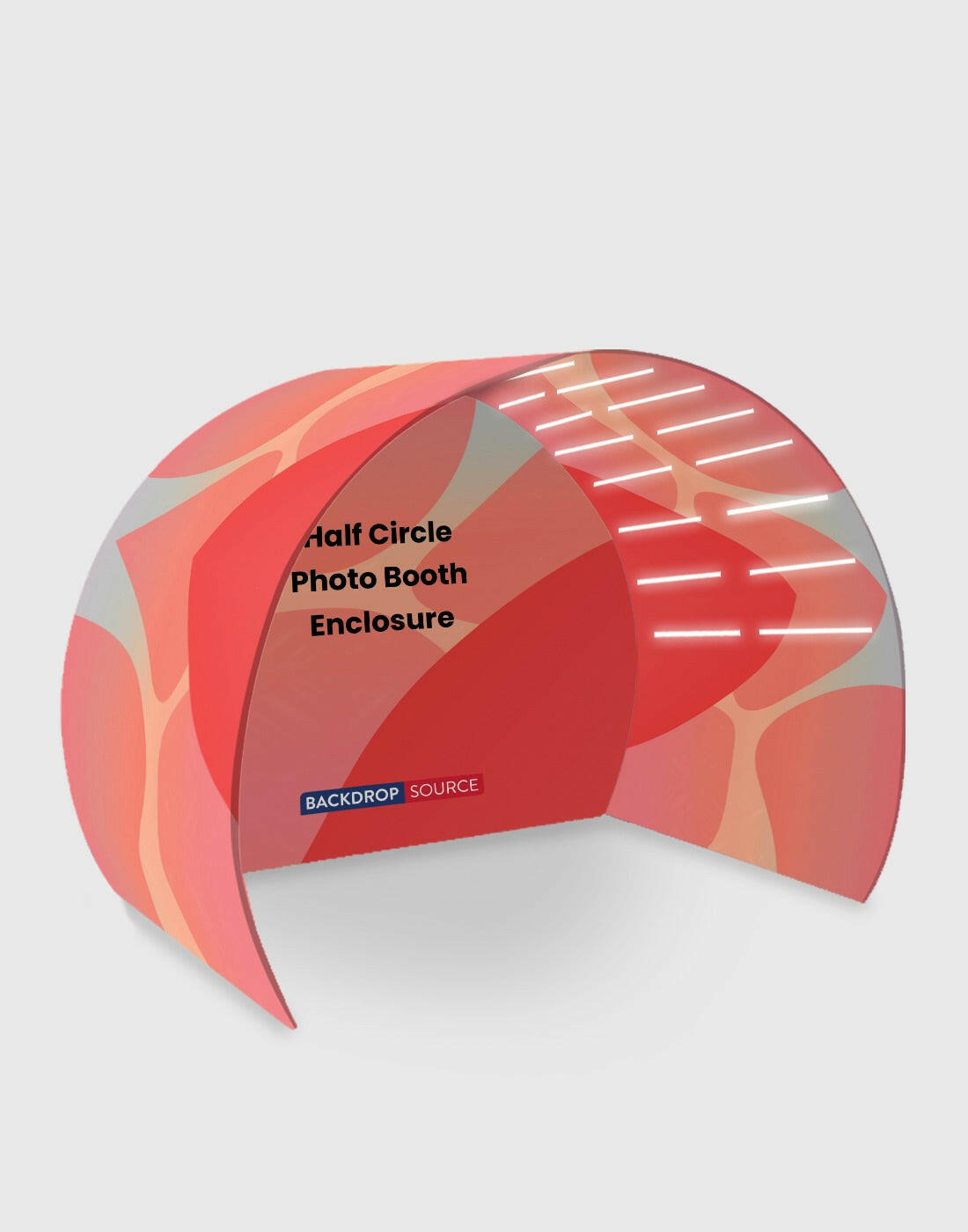 Half Circle Photo Booth Enclosure Display.
