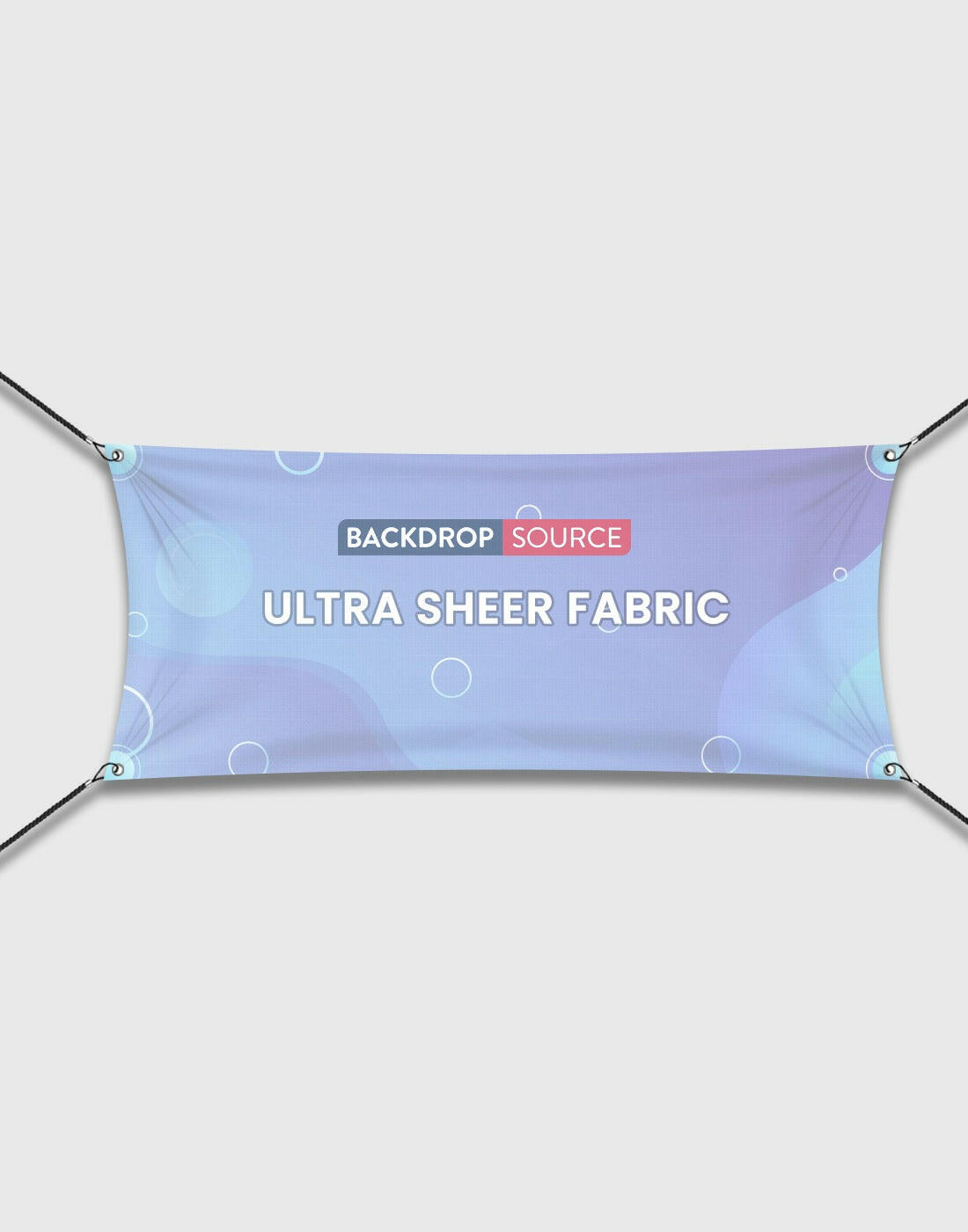 Ultra Sheer Fabric Backdrop Printing.