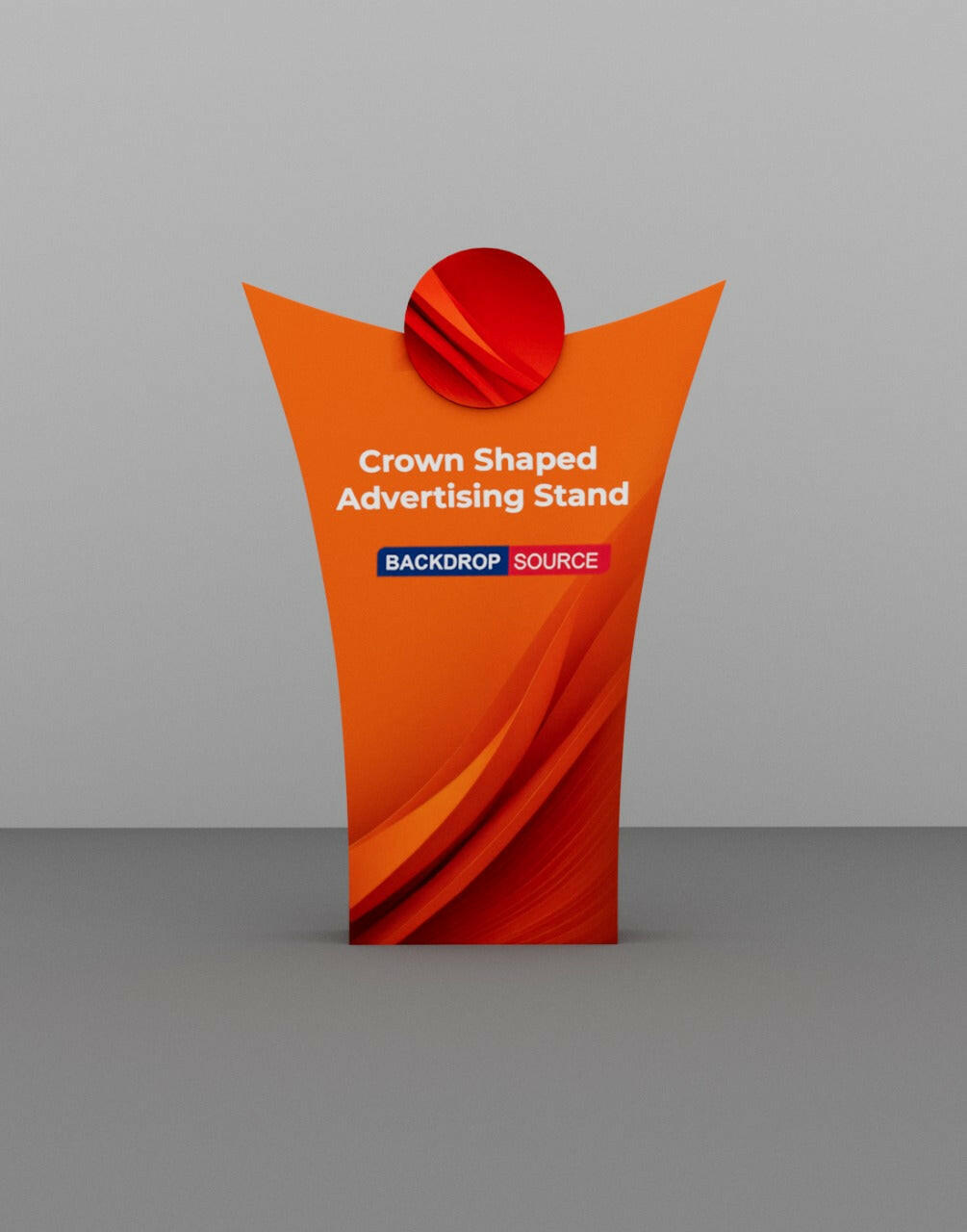 Crown Shaped Advertising Stand.