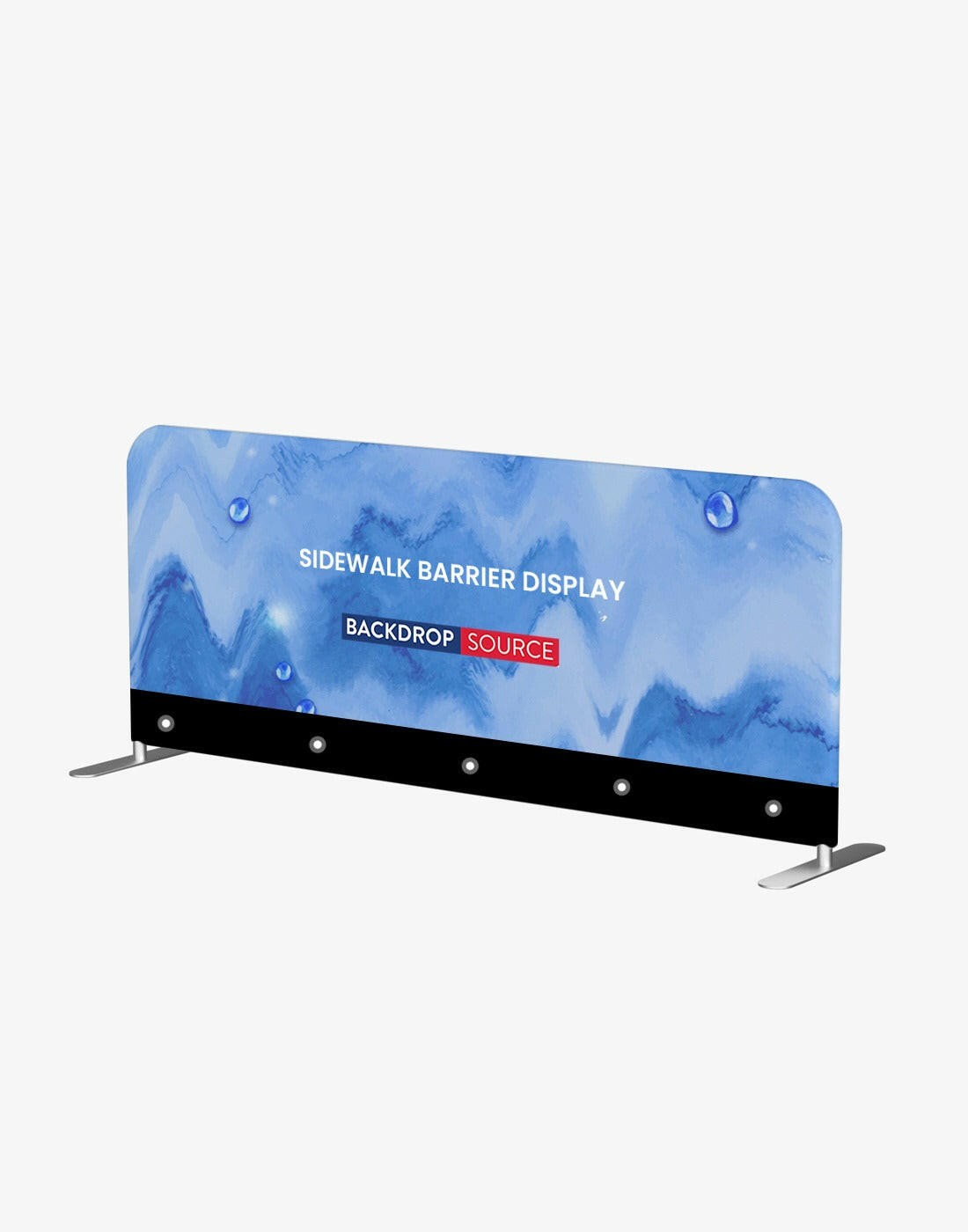 Sidewalk Barrier Display.