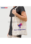 White Canvas Cotton Tote Bag.