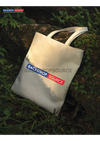 White Canvas Cotton Tote Bag.