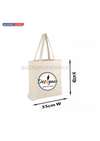 White Canvas Cotton Tote Bag.