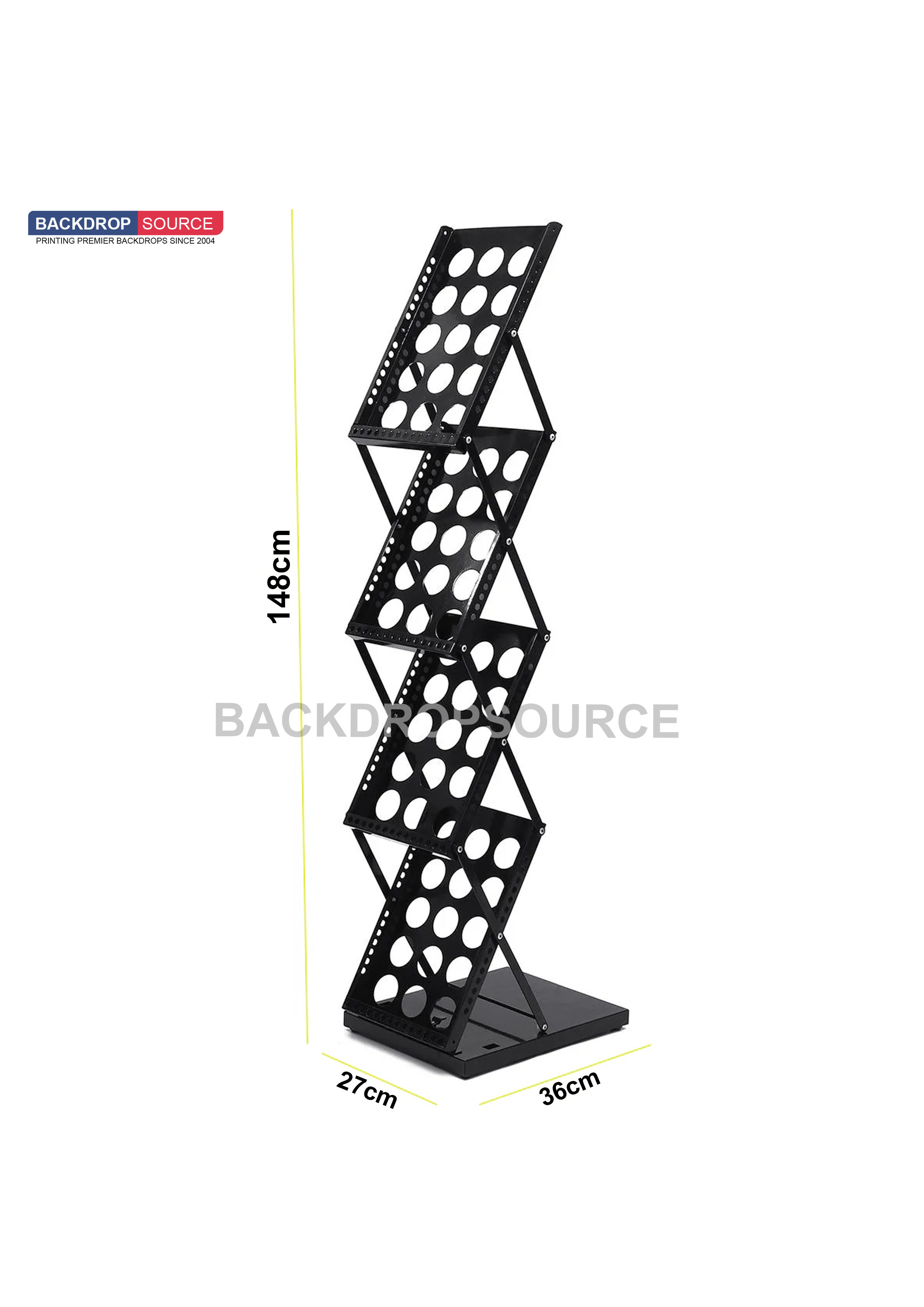 Zig Zag Brochure Stand.