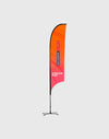 Customized Concave Feather Flag Banner Printing.