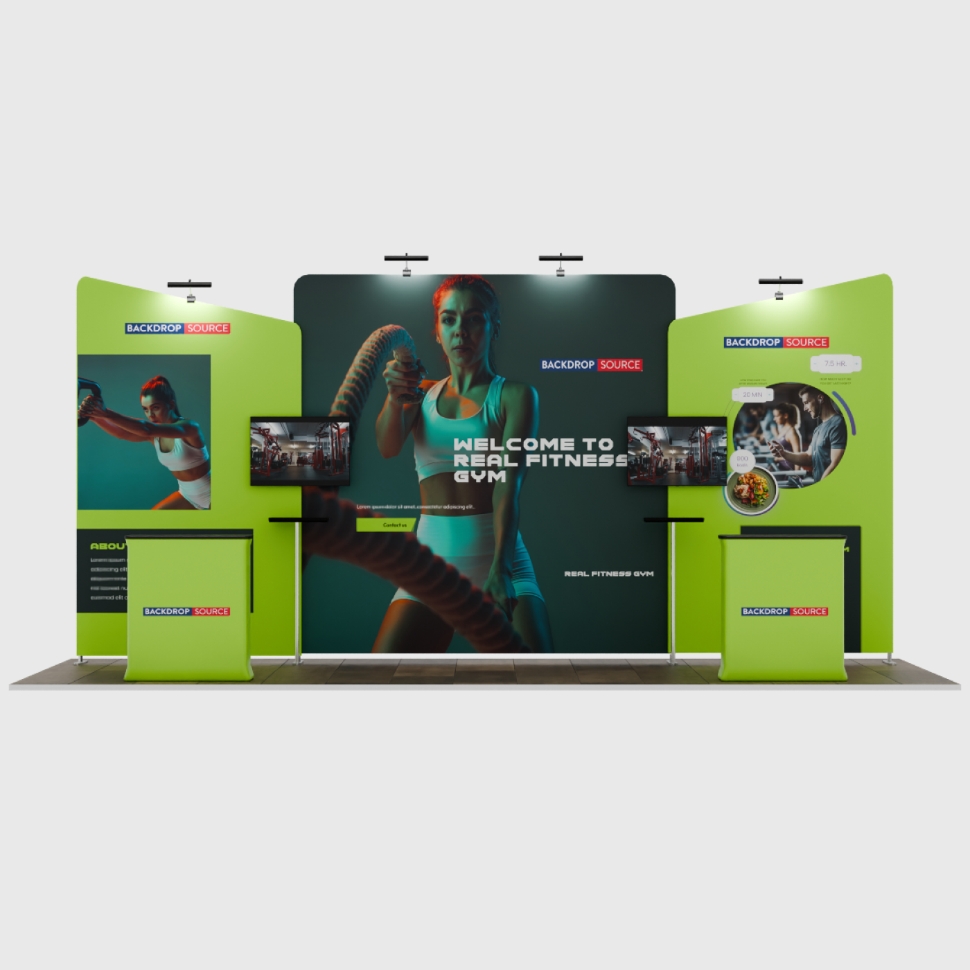 Portable Exhibit Display 6m x 3m - Model 6.