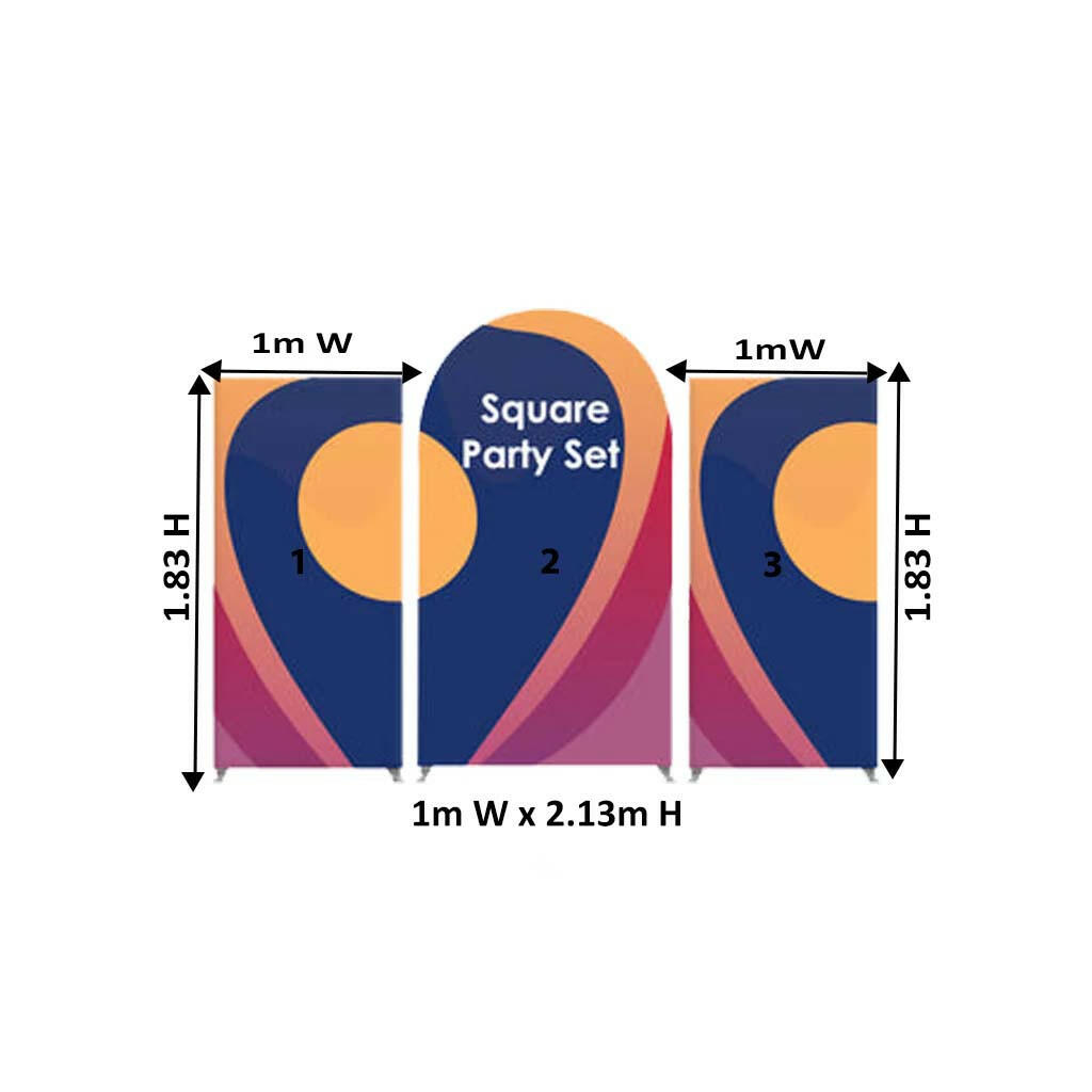 Customized Design Themed Party Media Sets for Birthday / Events/ Weddings - Model 3.