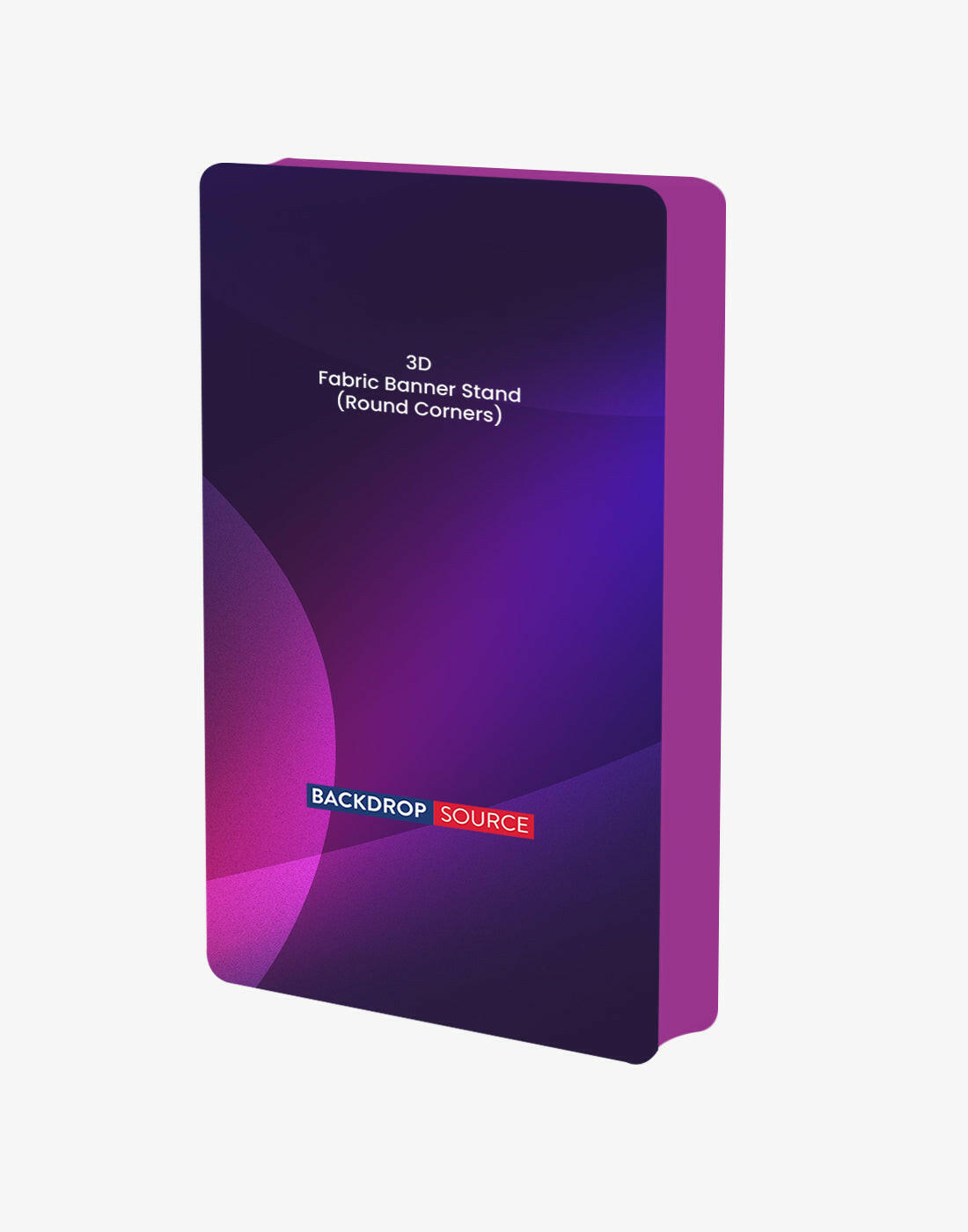 3D Rounded Corner Fabric Display.