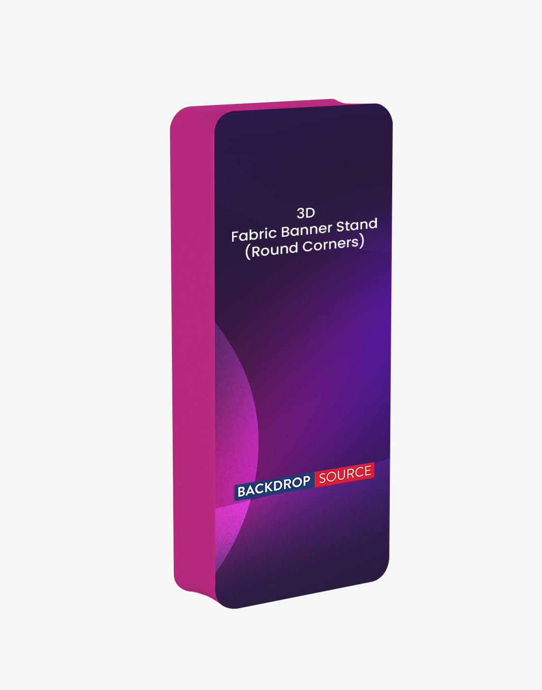3D Rounded Corner Fabric Display.