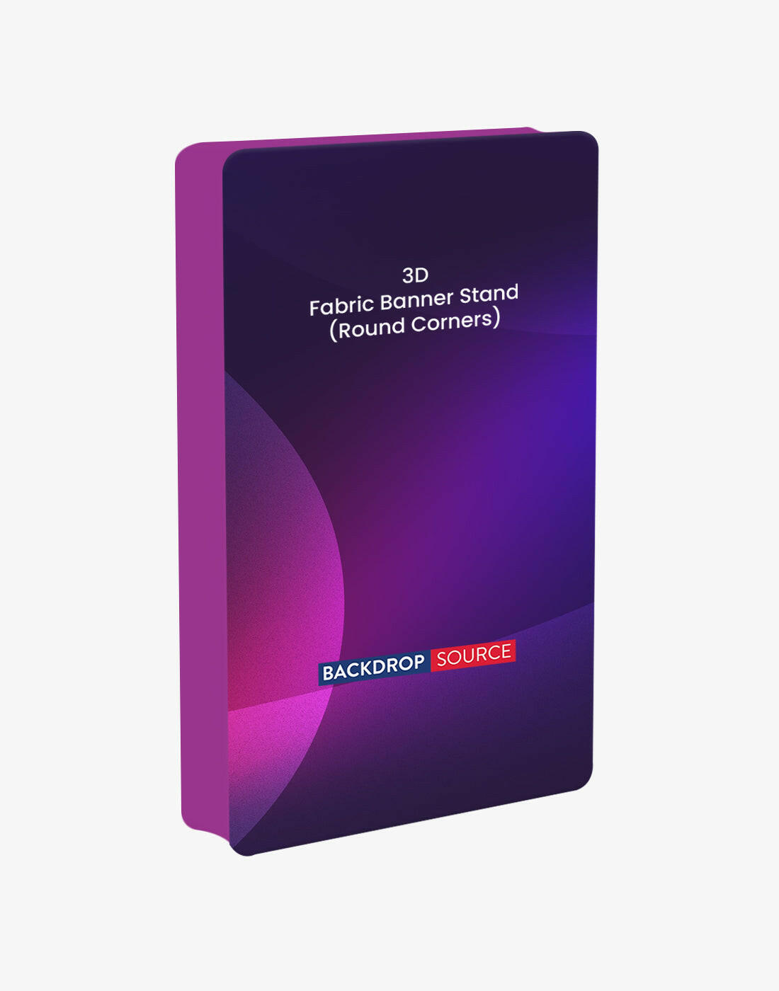 3D Rounded Corner Fabric Display.