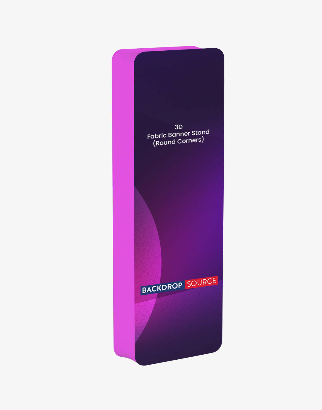 3D Rounded Corner Fabric Display.