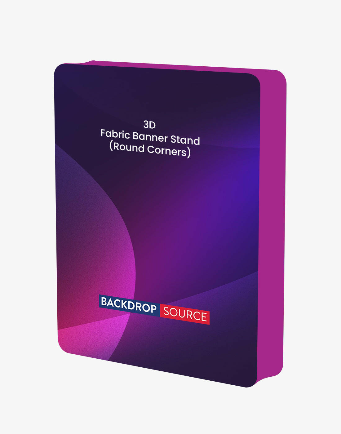 3D Rounded Corner Fabric Display.