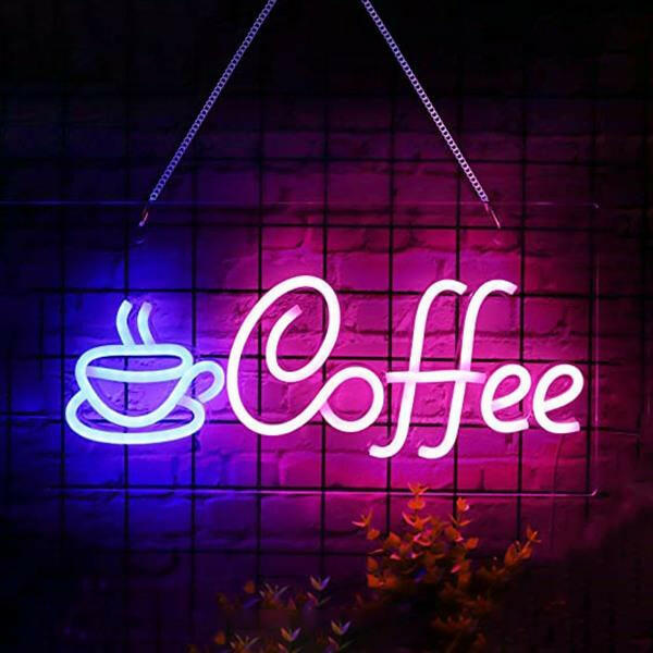 Straight Tension Display with Neon Lights.