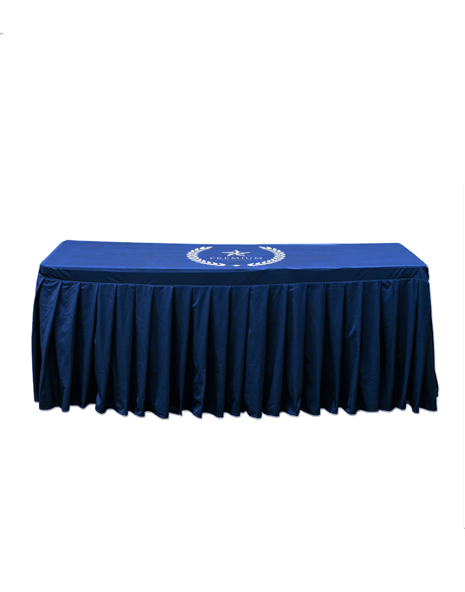 Custom Fitted Table Skirts with Top.