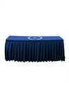 Custom Fitted Table Skirts with Top.