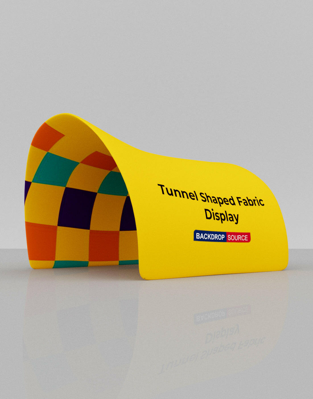 Tunnel Shaped Fabric Display.