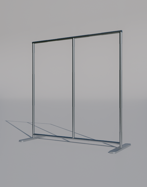 Straight Tension Fabric Media Wall - Straight Corners.