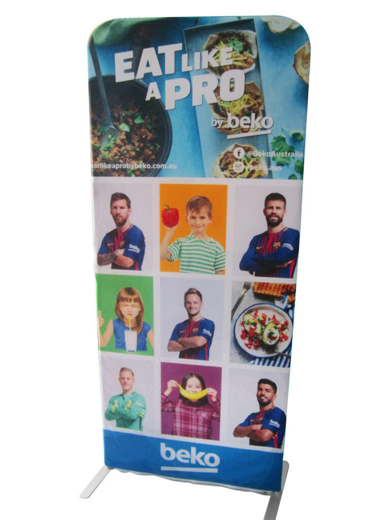 Portable Support Stand System for Straight Fabric Tube Wall Backdrop / Banner.