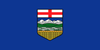 Alberta Provincial Flag in TrueKolor Wrinkle Free Fabric.