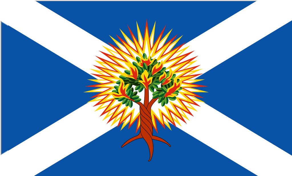 Church of Scotland Flag in TrueKolor Wrinkle Free Fabric.
