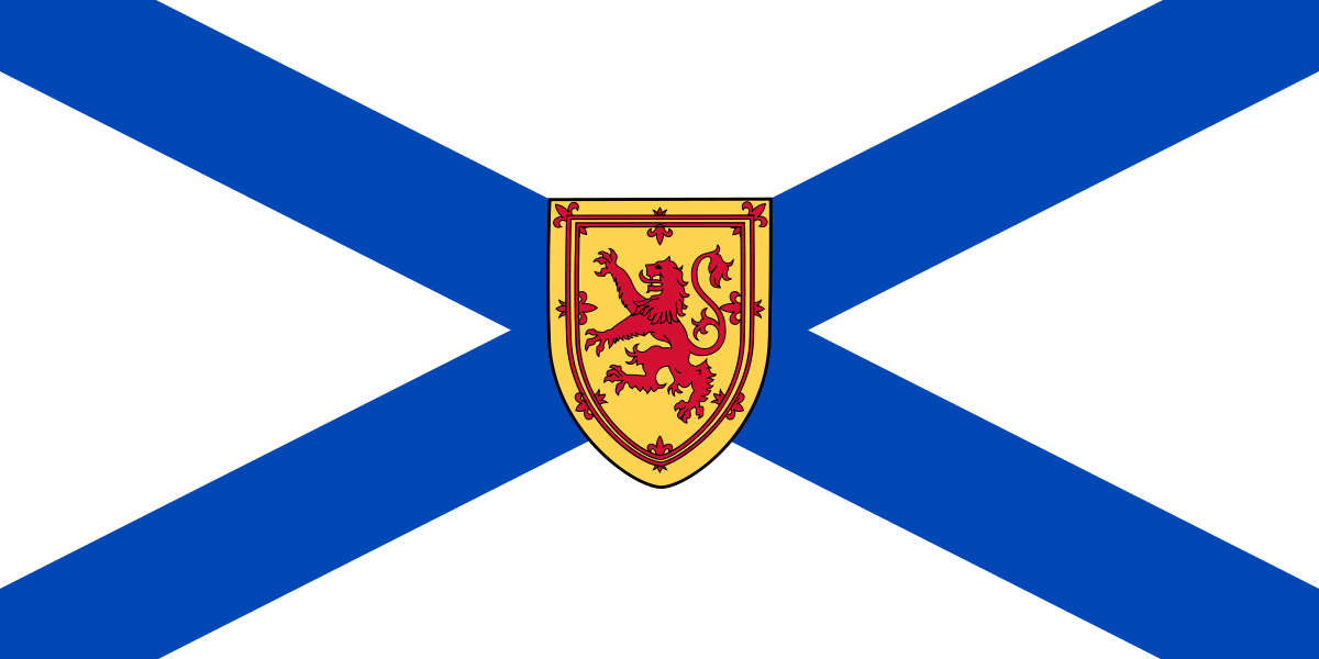Nova Scotia Provincial Flag in TrueKolor Wrinkle Free Fabric.