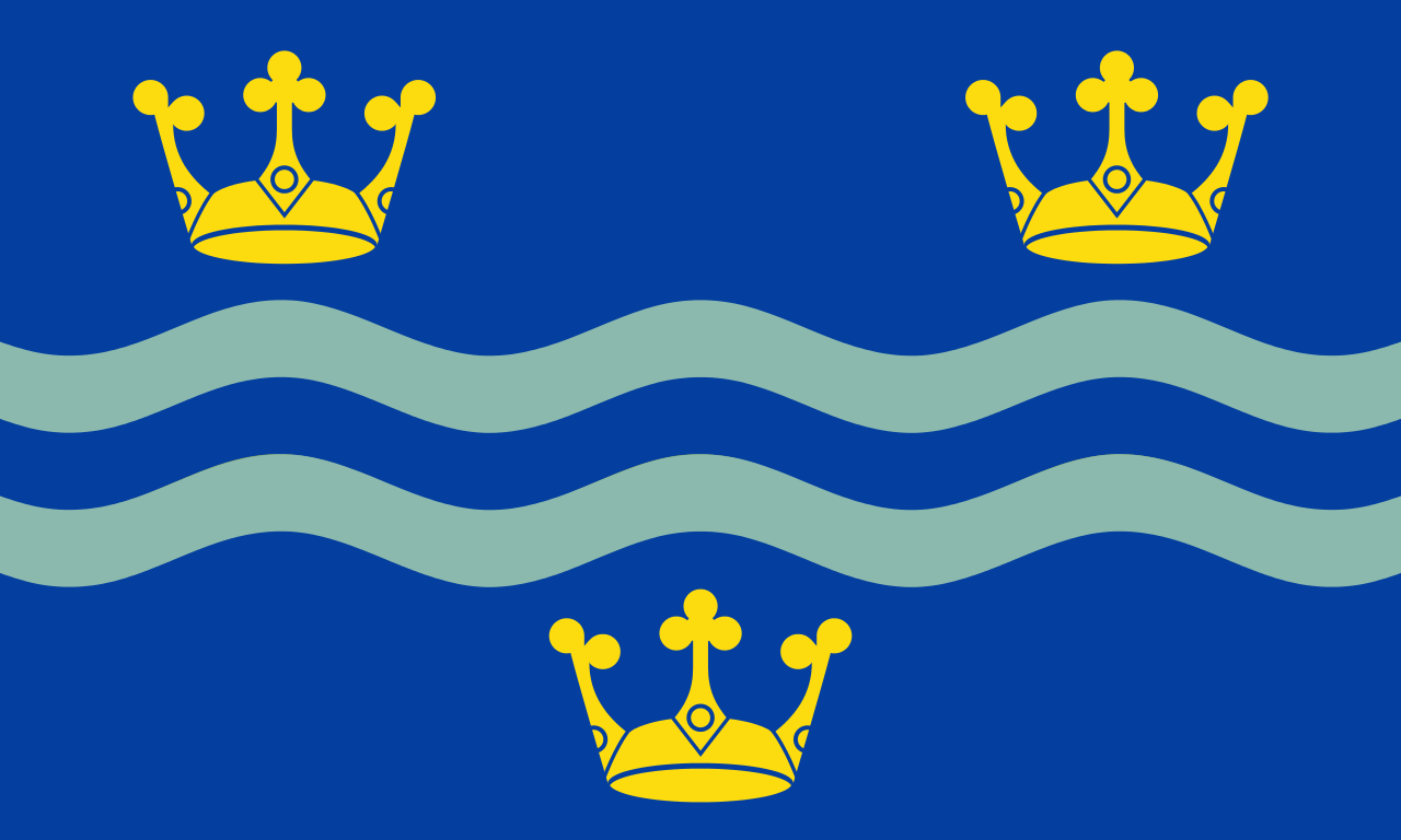 Cambridgeshire County Flag in TrueKolor Wrinkle Free Fabric.