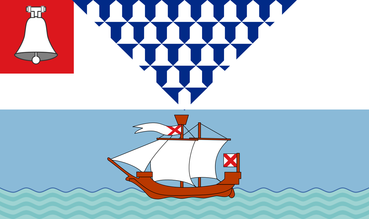 Belfast County Flag in TrueKolor Wrinkle Free Fabric.