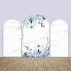 White Marble Floral Arch Party Backdrop – Event Media Set.