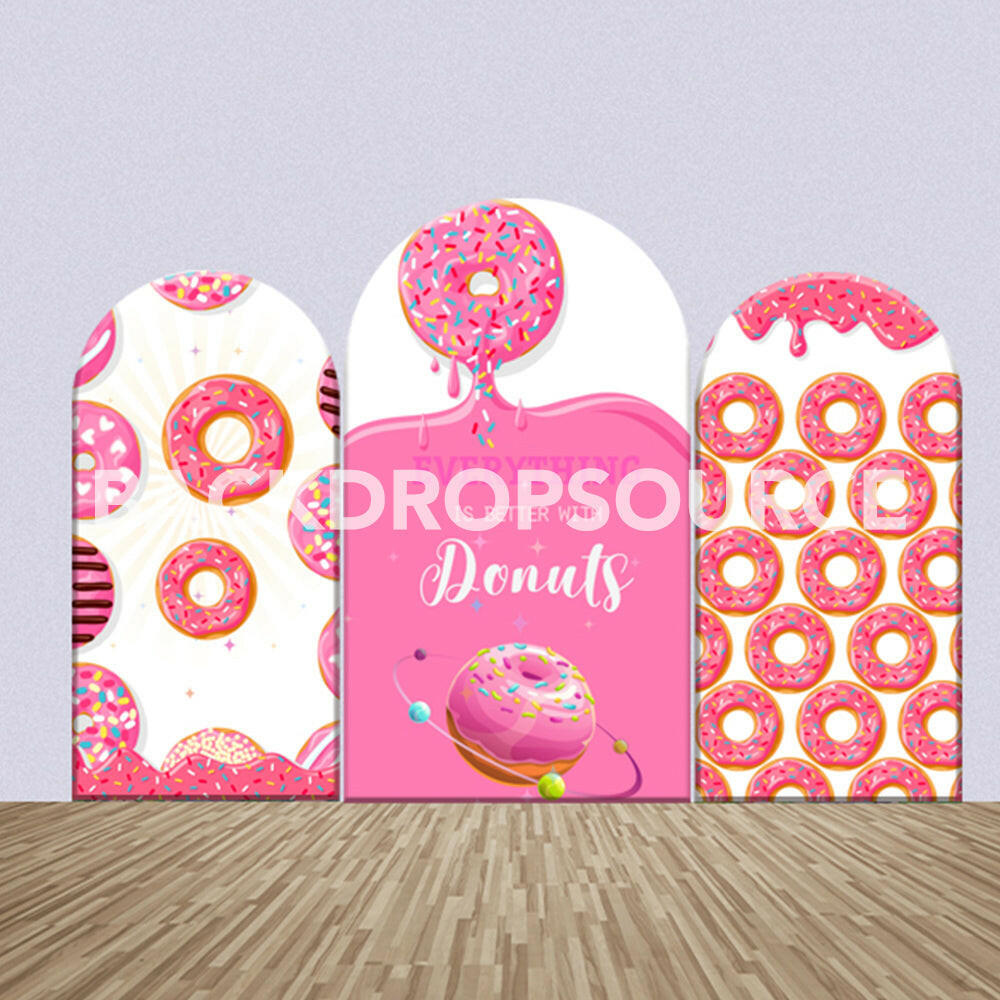Donuts Themed Party Backdrop Media Sets for Birthday / Events/ Weddings.