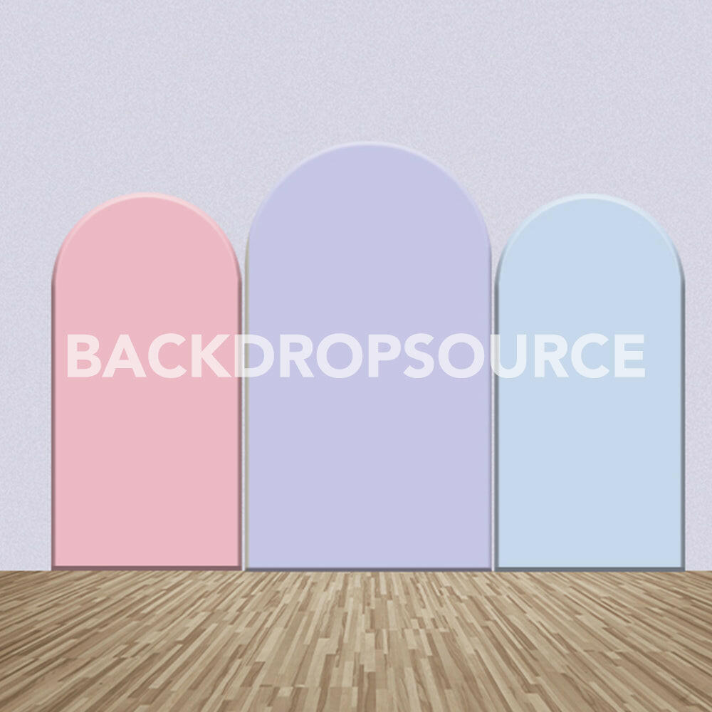 Tri Color Themed Party Backdrop Media Sets for Birthday / Events/ Weddings.