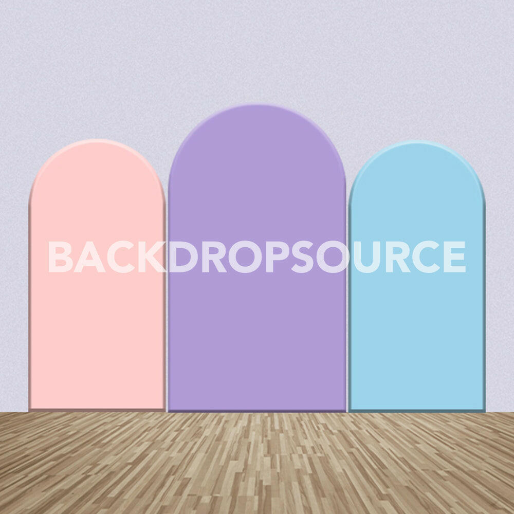 Tri Color Themed Party Backdrop Media Sets for Birthday / Events/ Weddings.