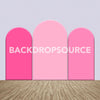 Pink Color Themed Party Backdrop Media Sets for Birthday / Events/ Weddings.