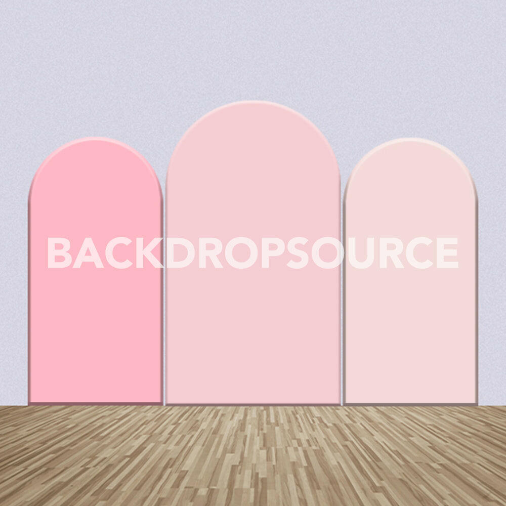 Baby Pink Color Themed Party Backdrop Media Sets for Birthday / Events/ Weddings.