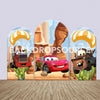 Cars Themed Party Backdrop Media Sets for Birthday / Events/ Weddings.