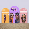 Bratz Cartoon Themed Party Backdrop Media Sets for Birthday / Events/ Weddings.