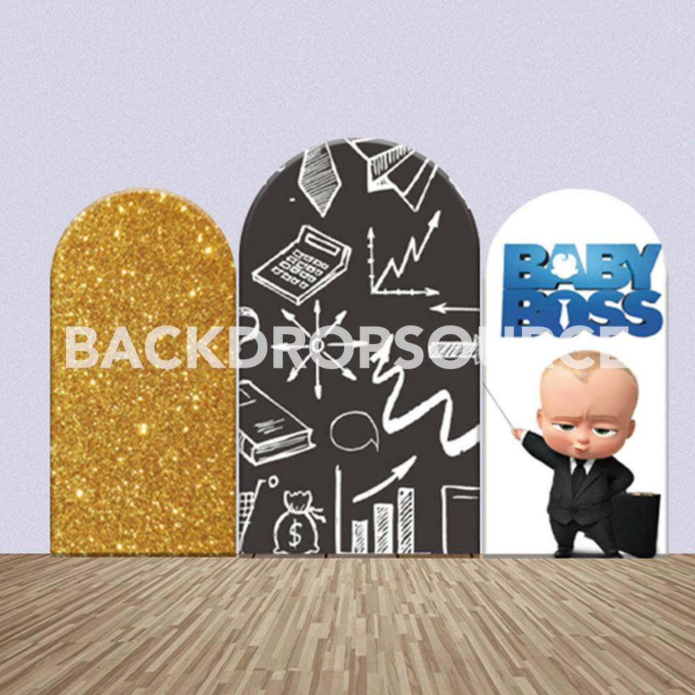 Boss Baby Themed Party Backdrop Media Sets for Birthday / Events/ Weddings.