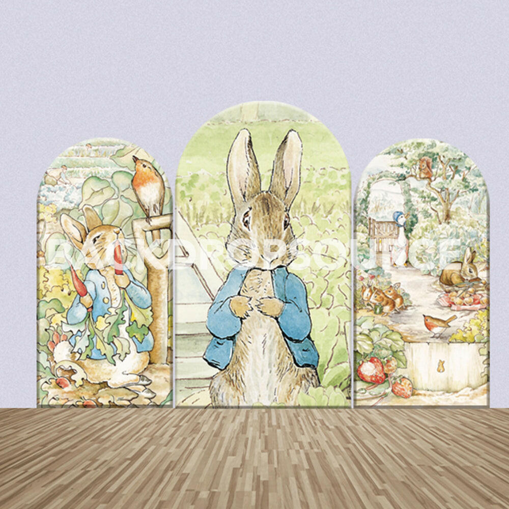 The Tale of Benjamin Bunny Themed Party Backdrop Media Sets for Birthday / Events/ Weddings.