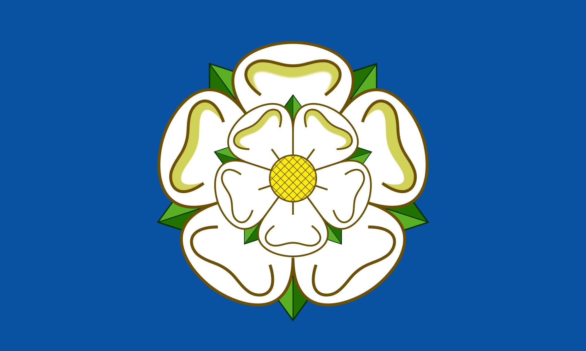Yorkshire Rose County Flag in TrueKolor Wrinkle Free Fabric.