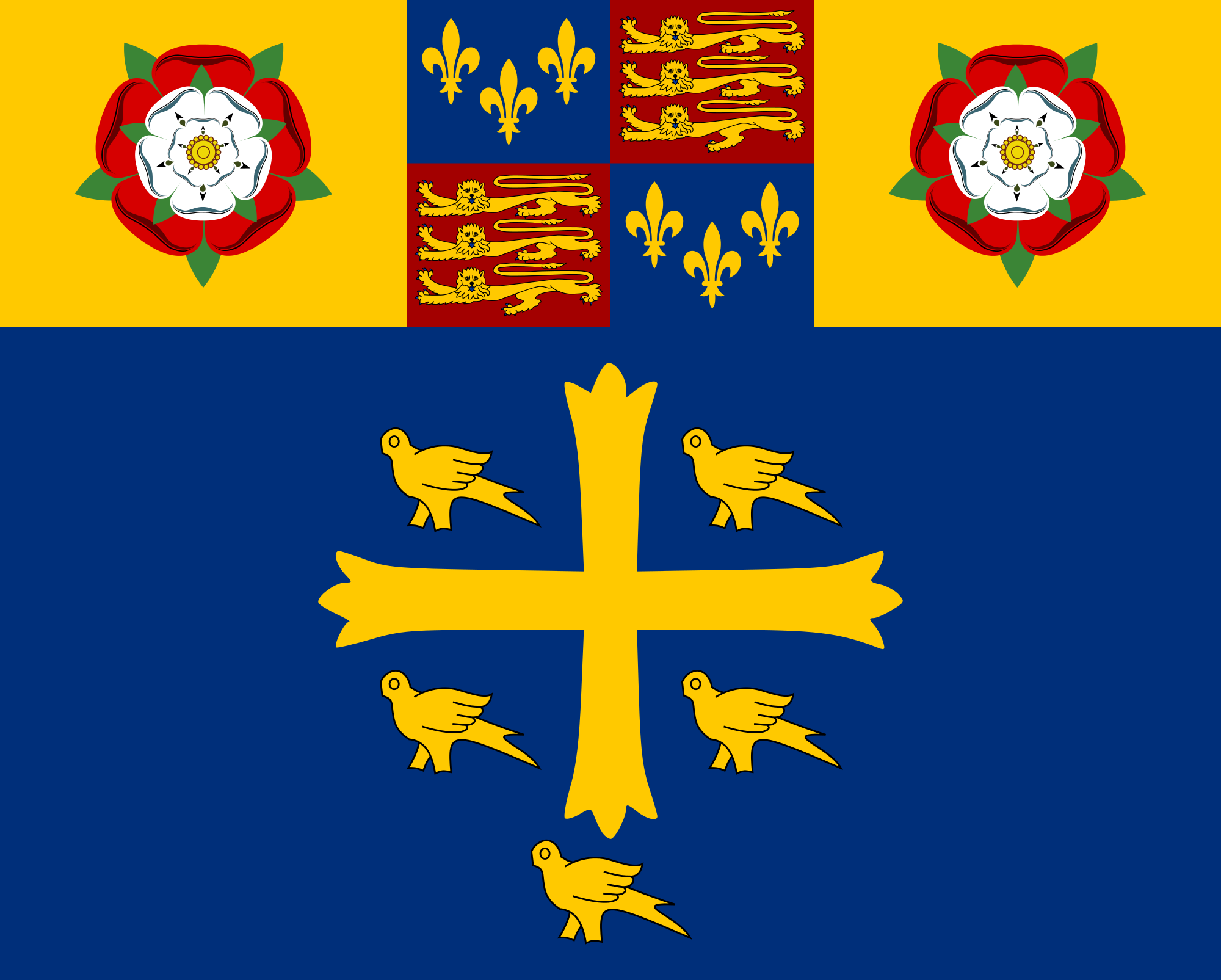 Westminster Abbey Church Flag in TrueKolor Wrinkle Free Fabric.