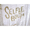 Gold and White Mermaid Sequin Backdrops.